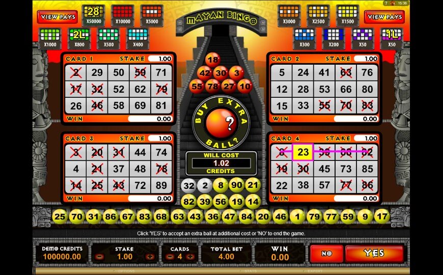Mayan-Bingo-slot
