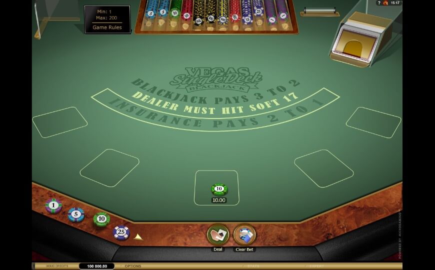 Vegas-Single-Deck-Blackjack-Gold-slot